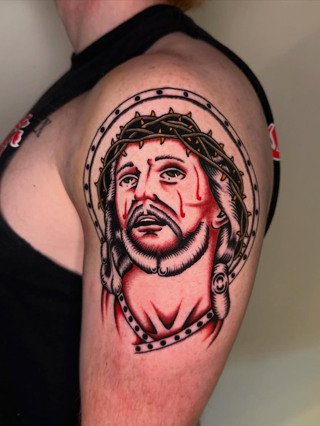 Tattoo by @babyjesus_tattoos — american_traditional, illustrative
