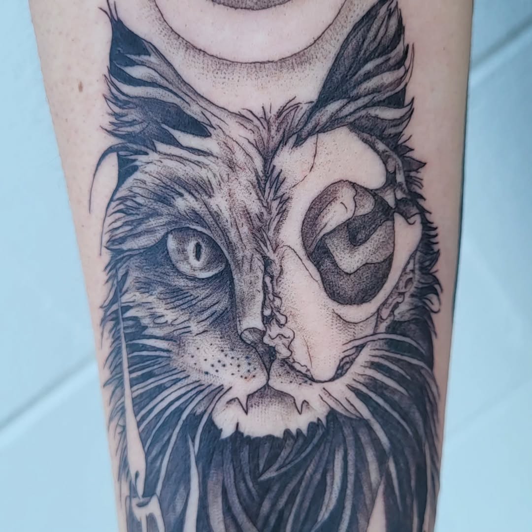 Tattoo by @jennas_inks — black_and_grey