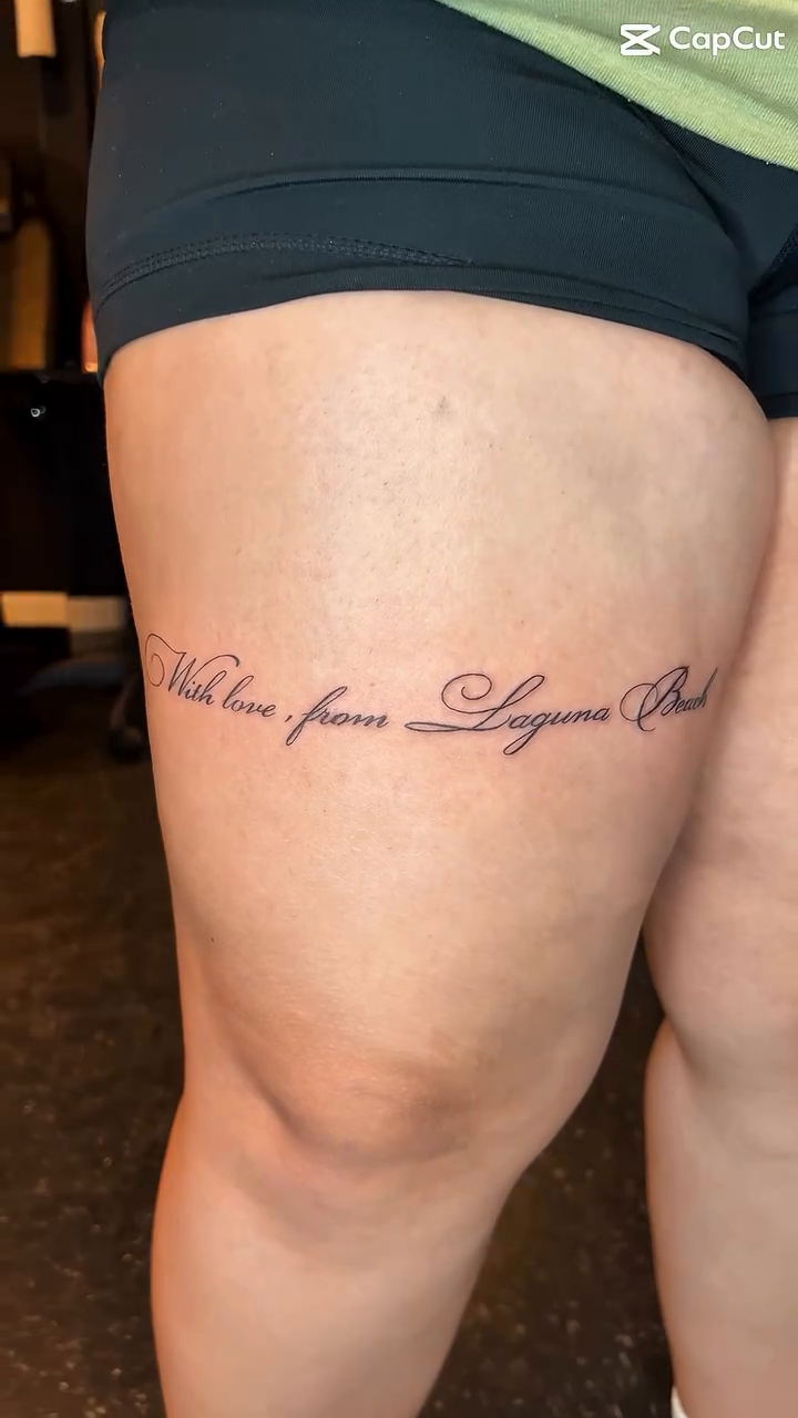 Tattoo by @ara.inks — lettering_script