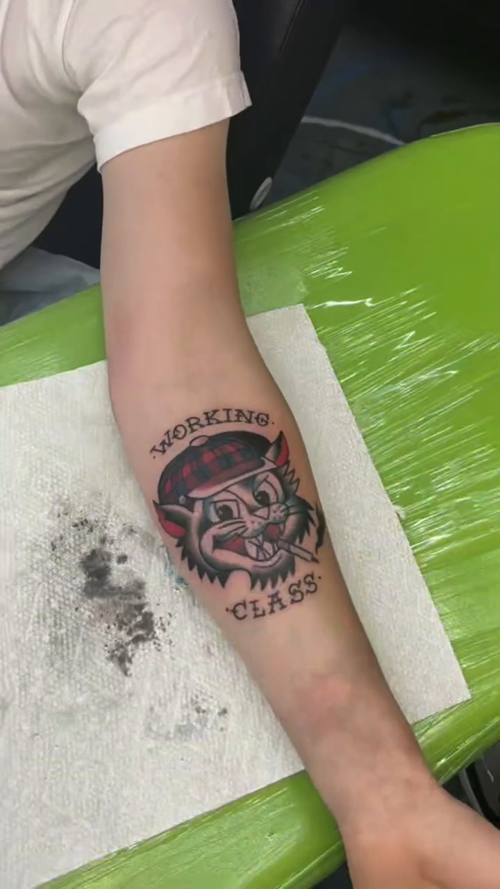 Tattoo by @kindaspiky — american_traditional, illustrative