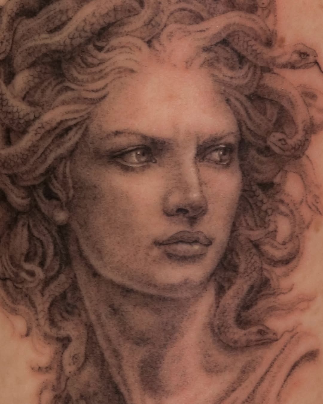 Tattoo by @nickthetailor — realism, black_and_grey