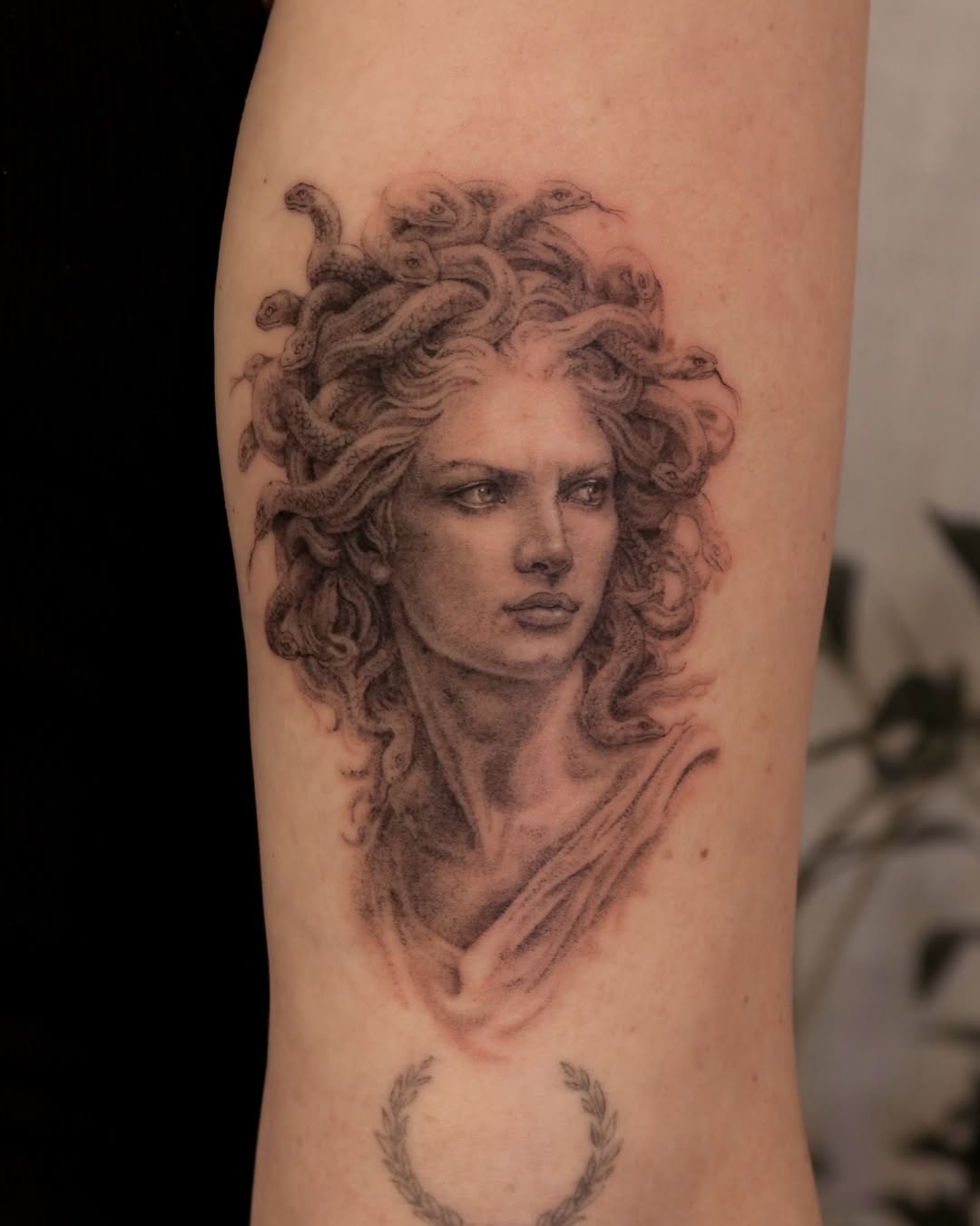 Tattoo by @nickthetailor — realism, black_and_grey