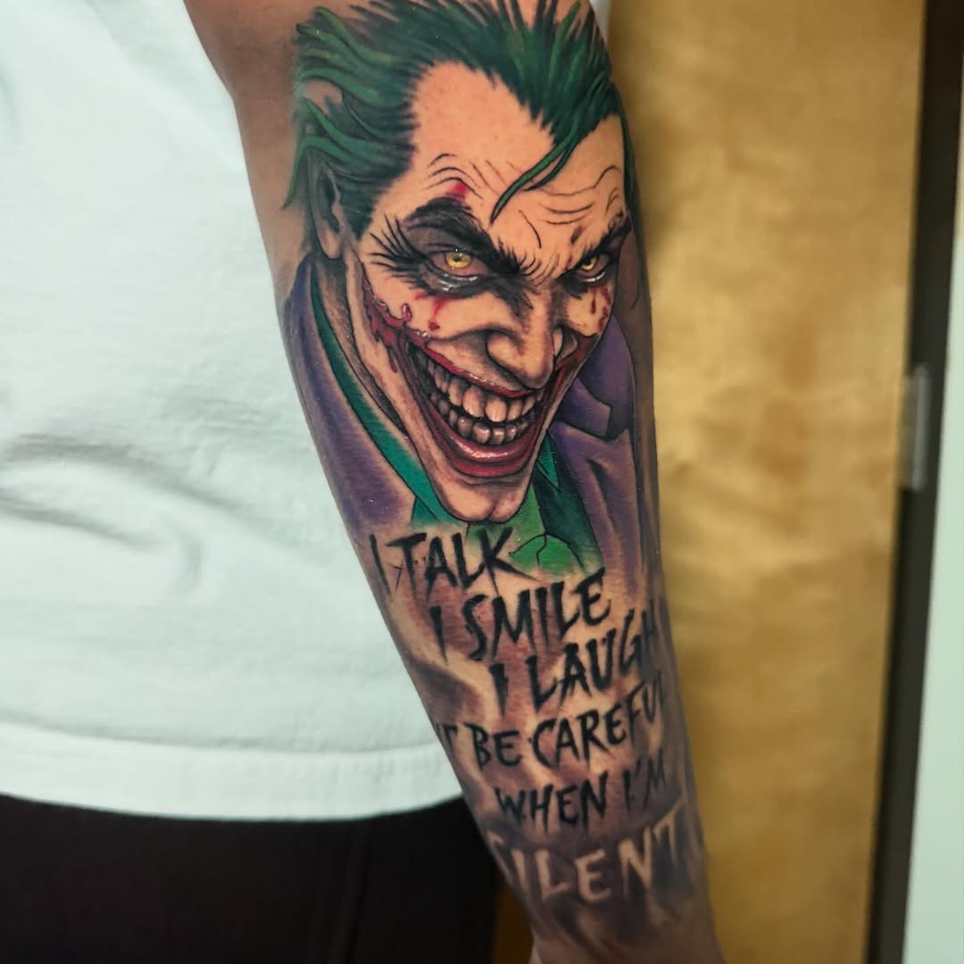 Tattoo by @bobsimmonstattoo — realism, lettering_script