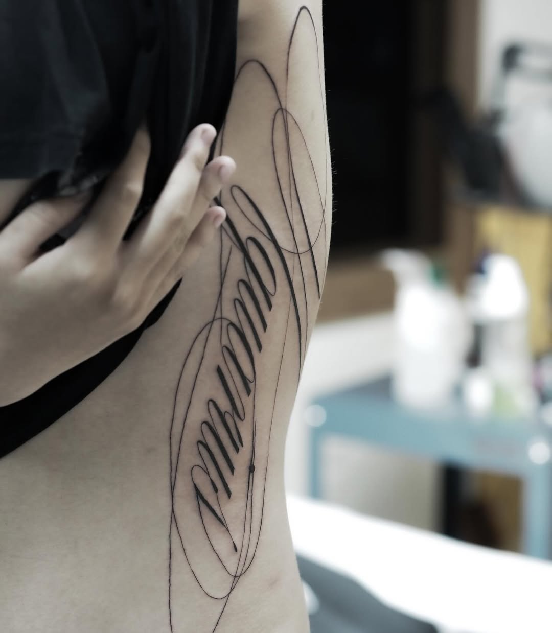 Tattoo by @arinyatatt.2 — lettering_script, fine_line