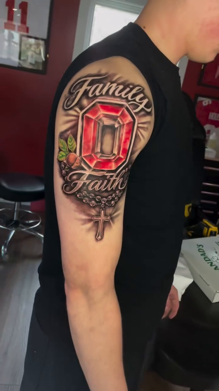 Tattoo by @inkmandp โ lettering_script