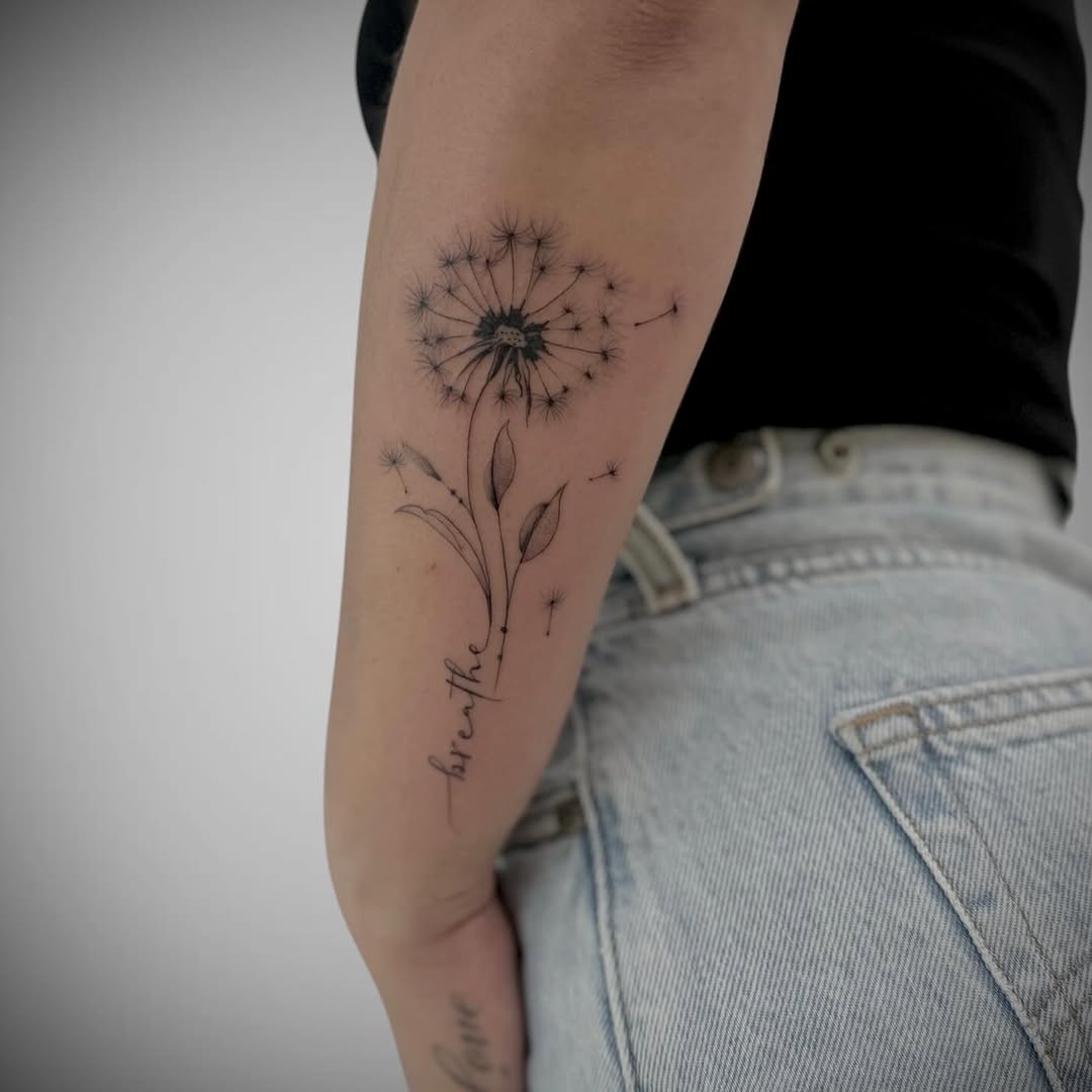 Tattoo by @_mitsukochingart — fine_line, lettering_script