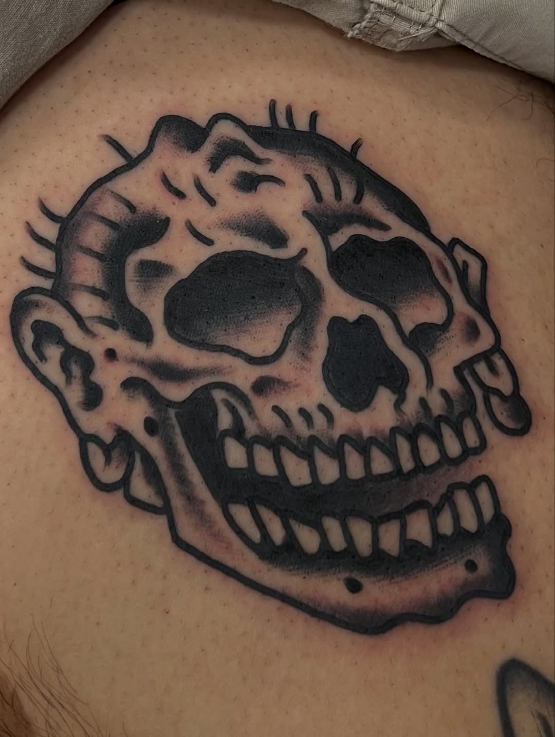 Tattoo by @alvatattoo_ — black_and_grey, chicano
