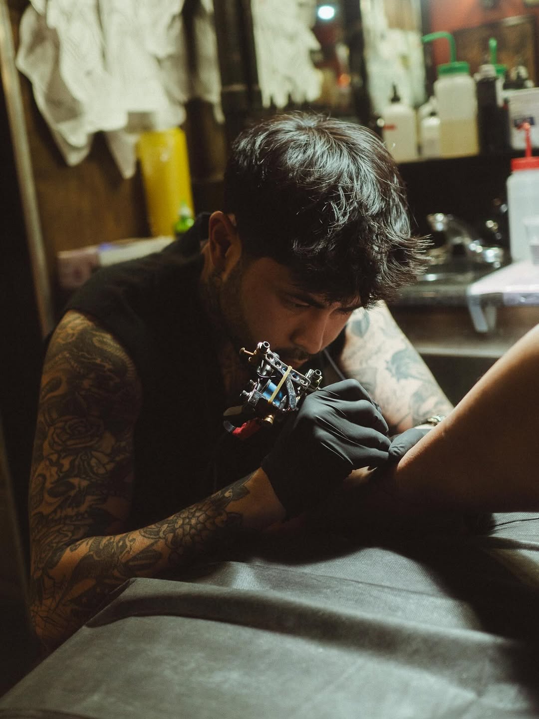 Tattoo by @dry.inc — blackwork, illustrative