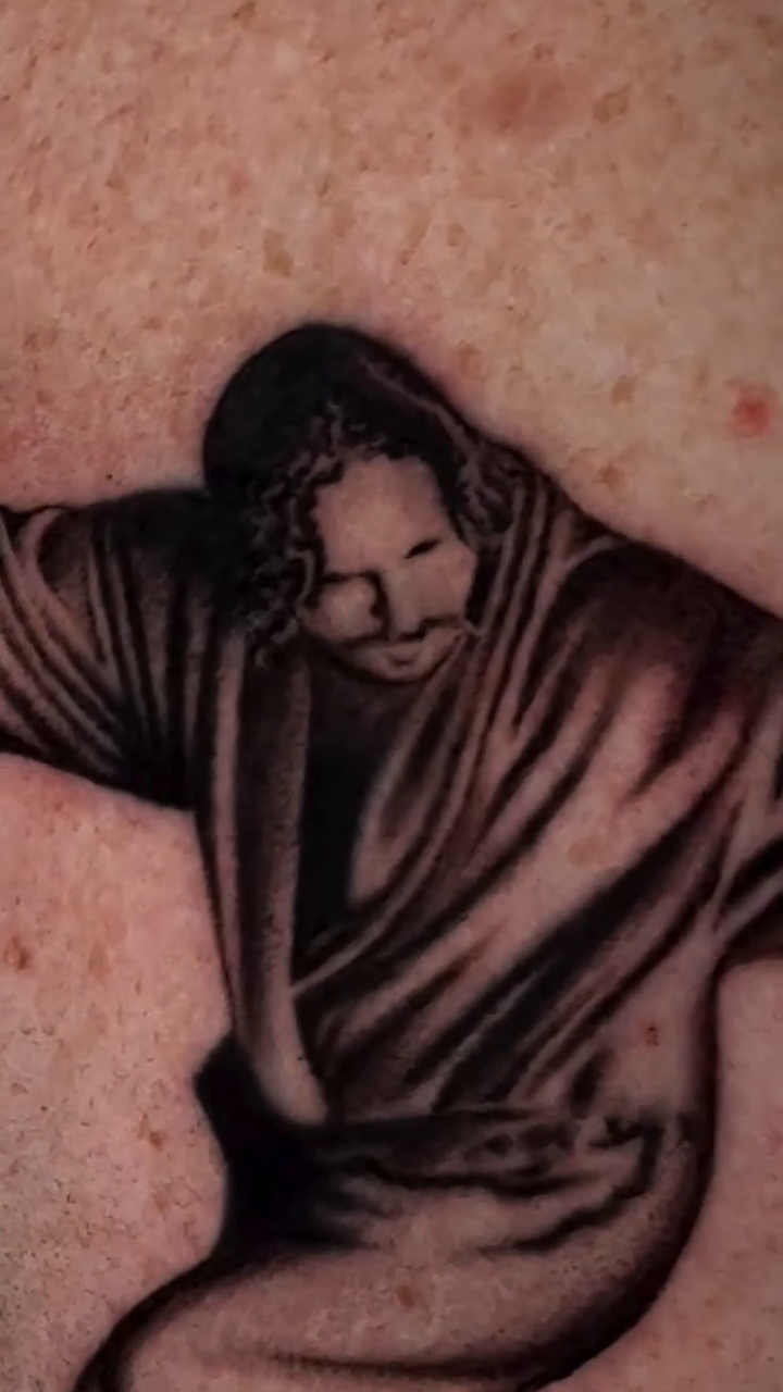 Tattoo by @scottmakesart — black_and_grey, realism