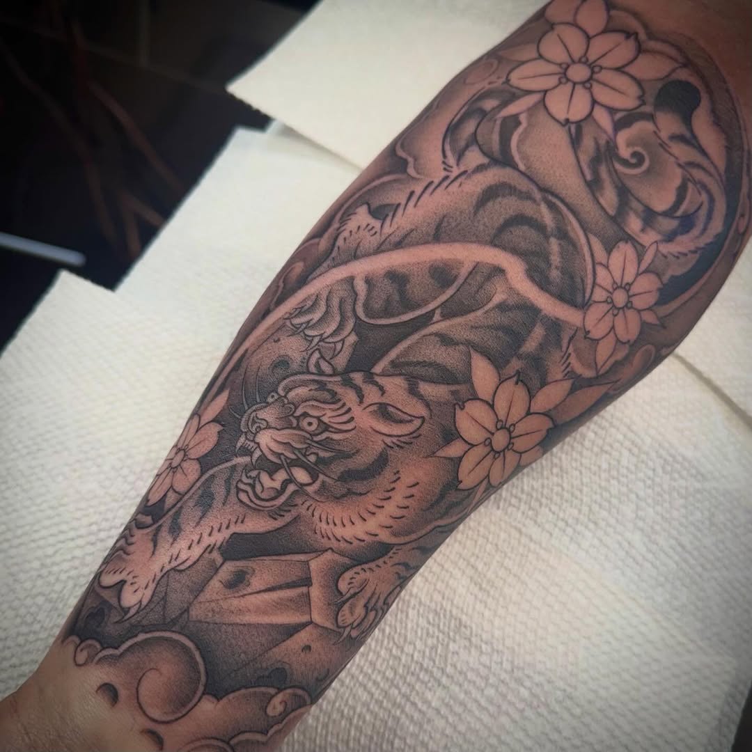 Tattoo by @tattoosbyskip — japanese_irezumi, black_and_grey