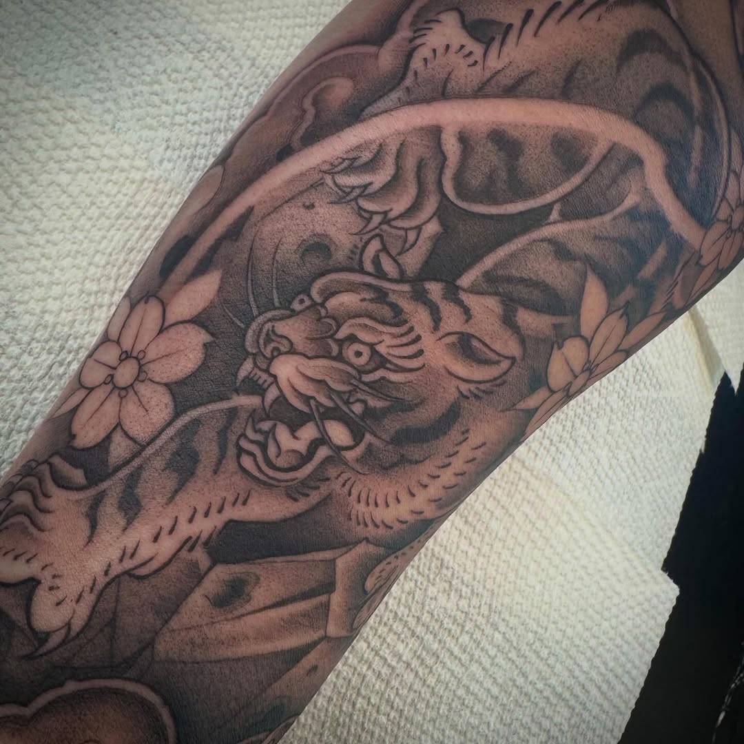 Tattoo by @tattoosbyskip — japanese_irezumi, black_and_grey