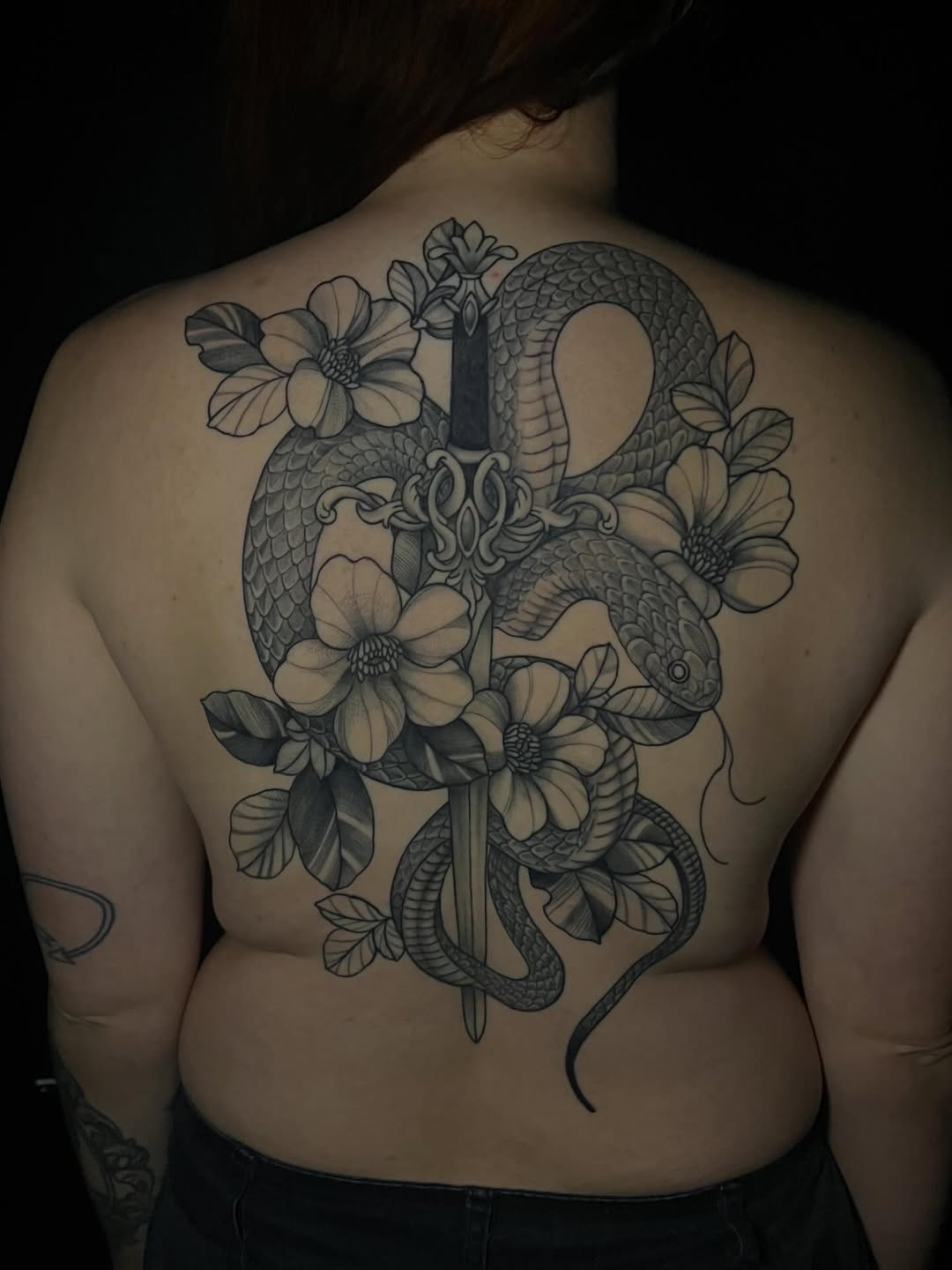 Tattoo by @sweetheart_tattoos — black_and_grey, illustrative