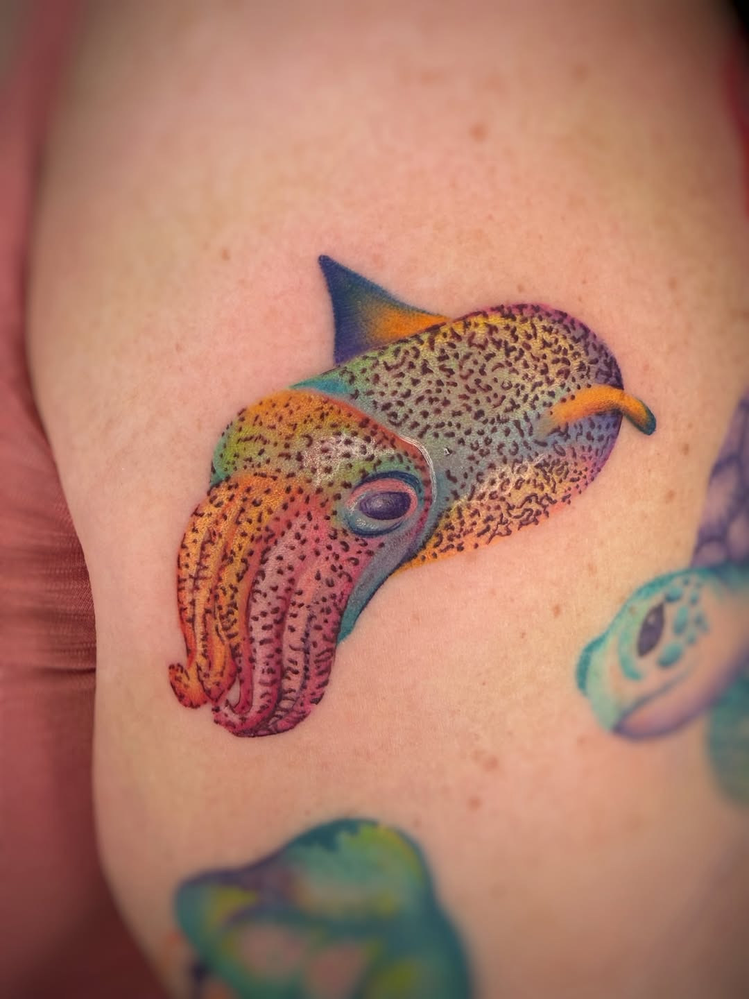 Tattoo by @memento_detroit — illustrative, realism