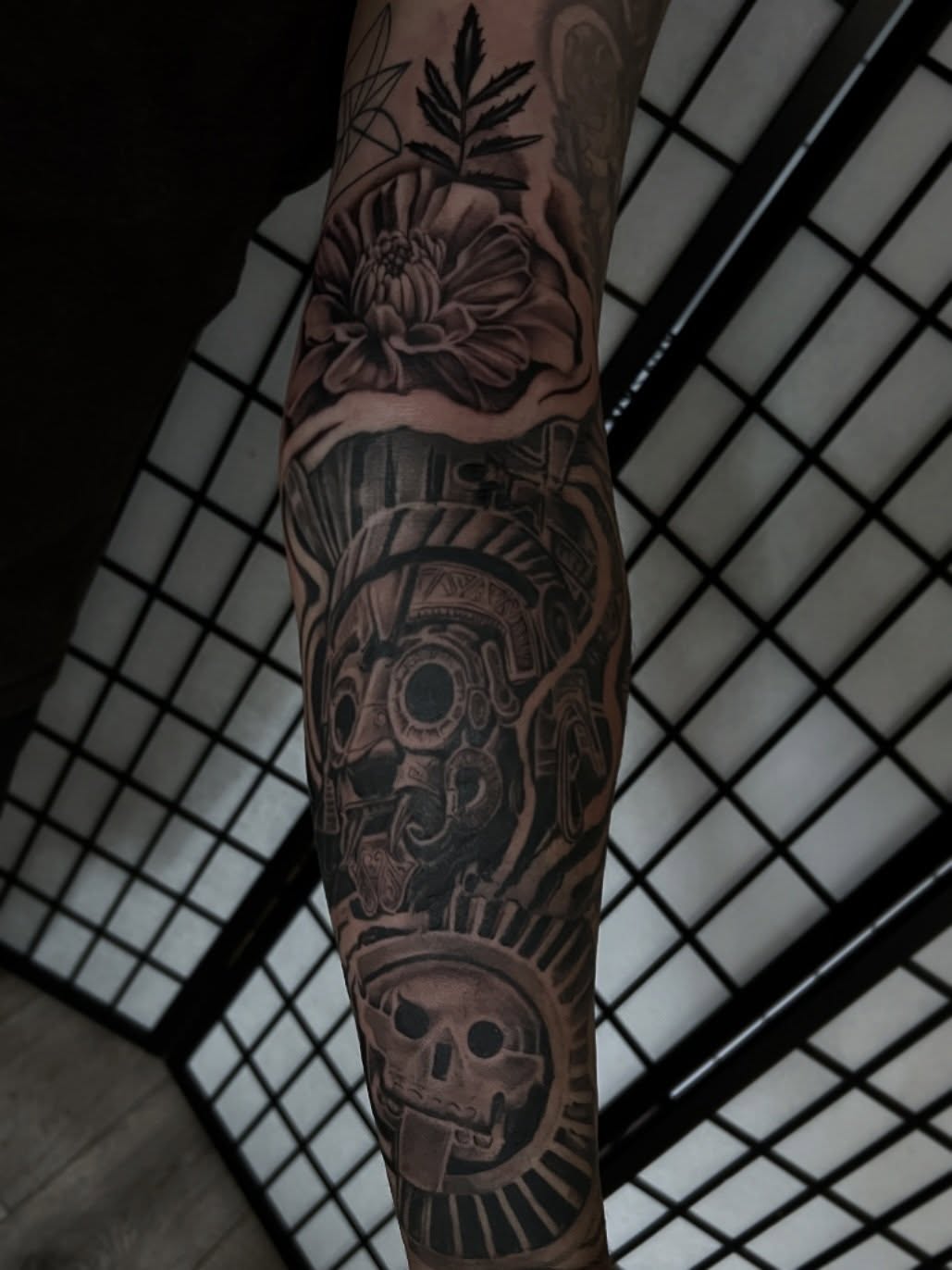 Tattoo by @nickbridwelltattoo — black_and_grey, realism