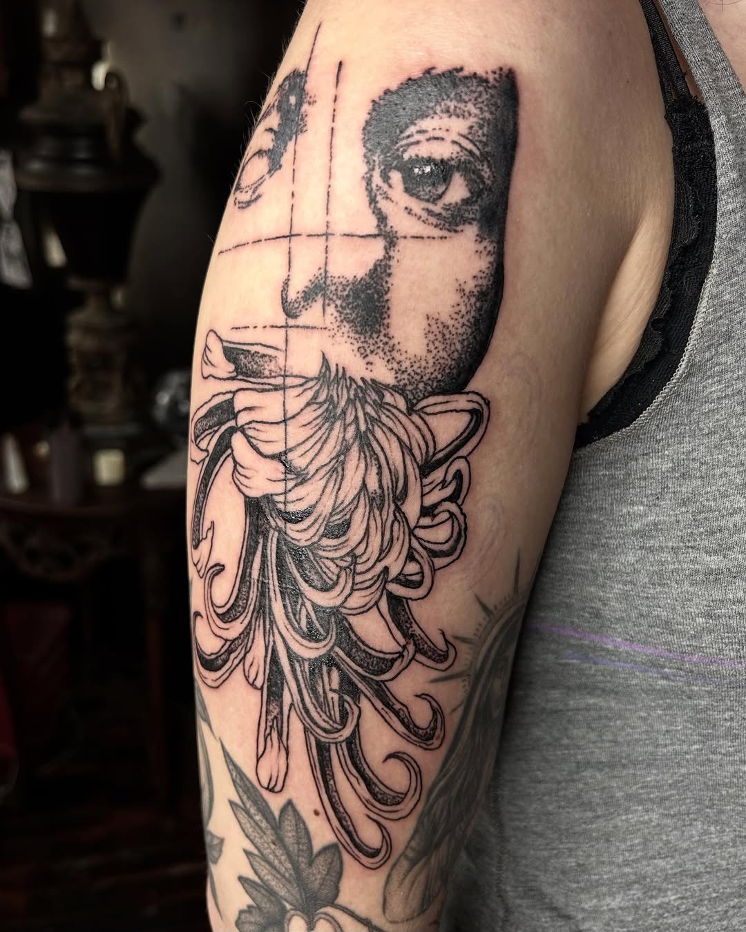 Tattoo by @_nyland โ black_and_grey