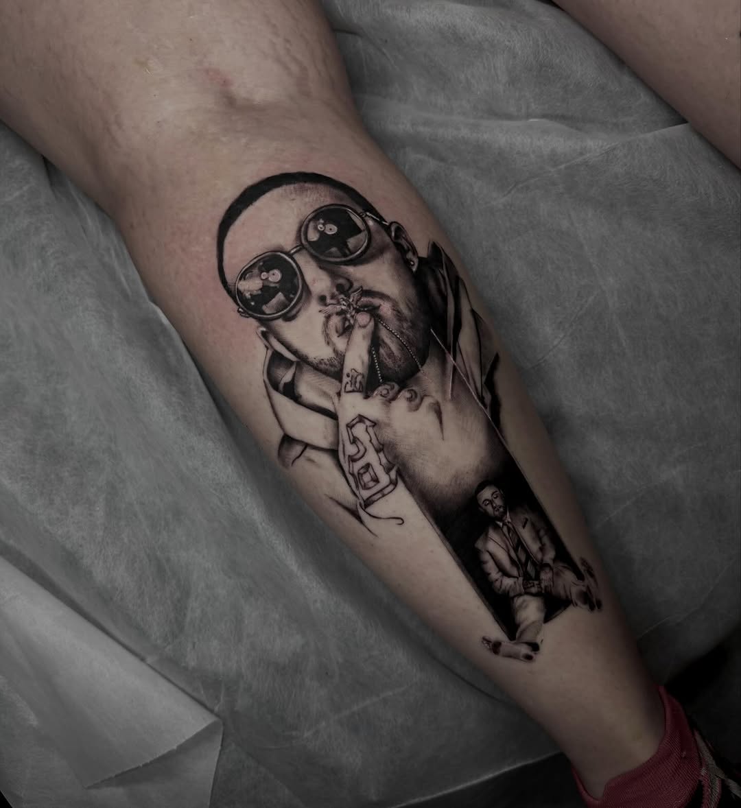 Tattoo by @whip_spurstattoo — realism, black_and_grey