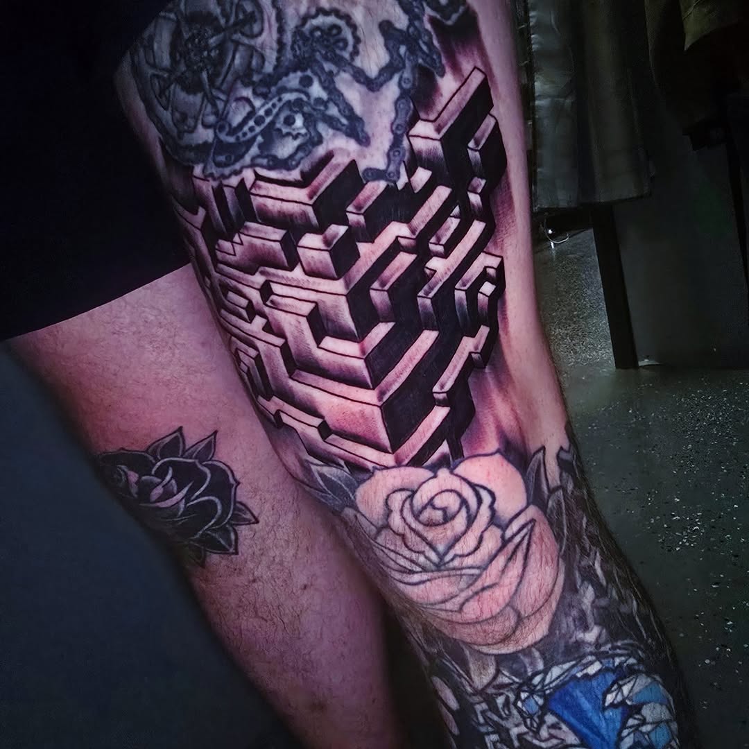 Tattoo by @tattoo.art.by.jeff — geometric, black_and_grey