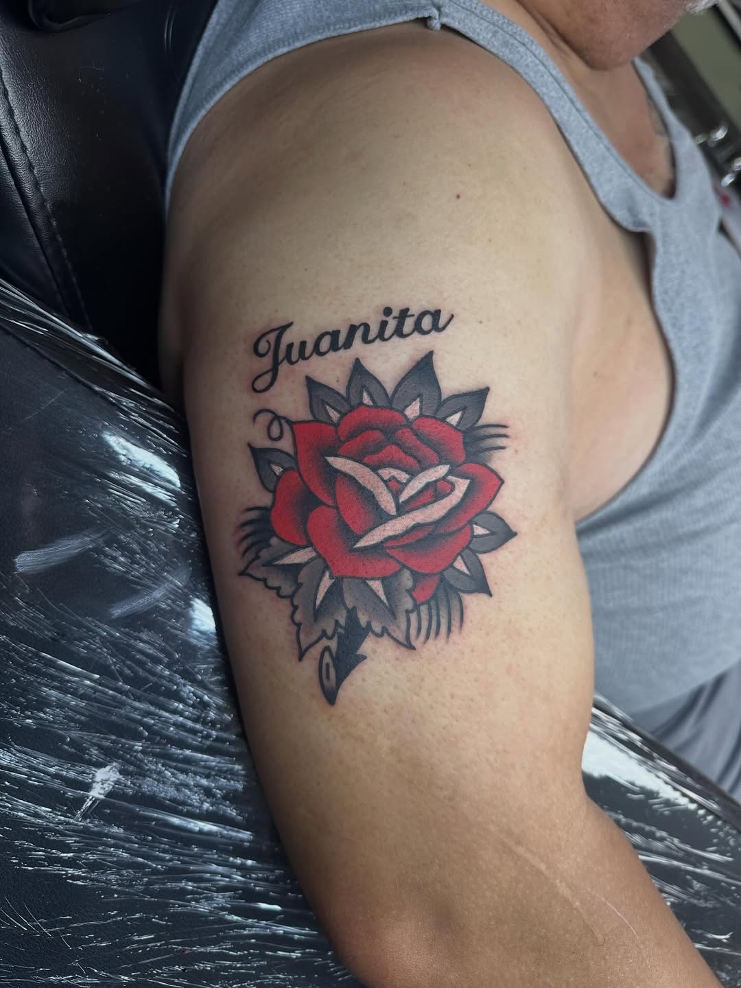 Tattoo by @gypsymaverick_ — american_traditional, lettering_script