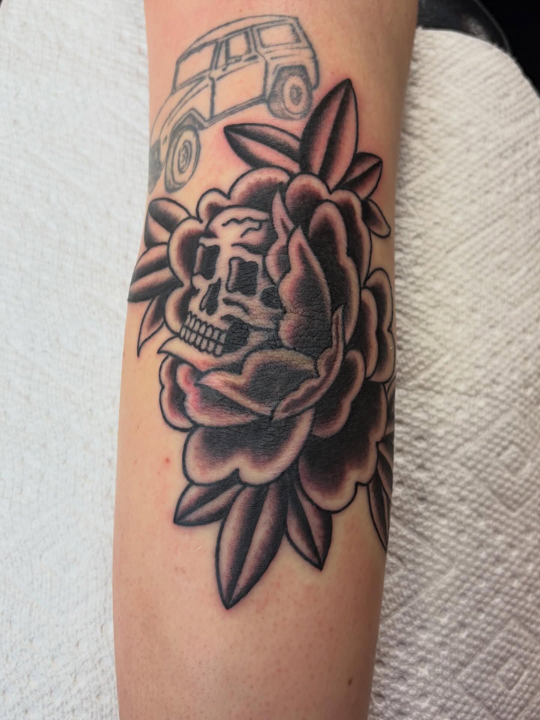 Tattoo by @tats.cali — american_traditional, black_and_grey