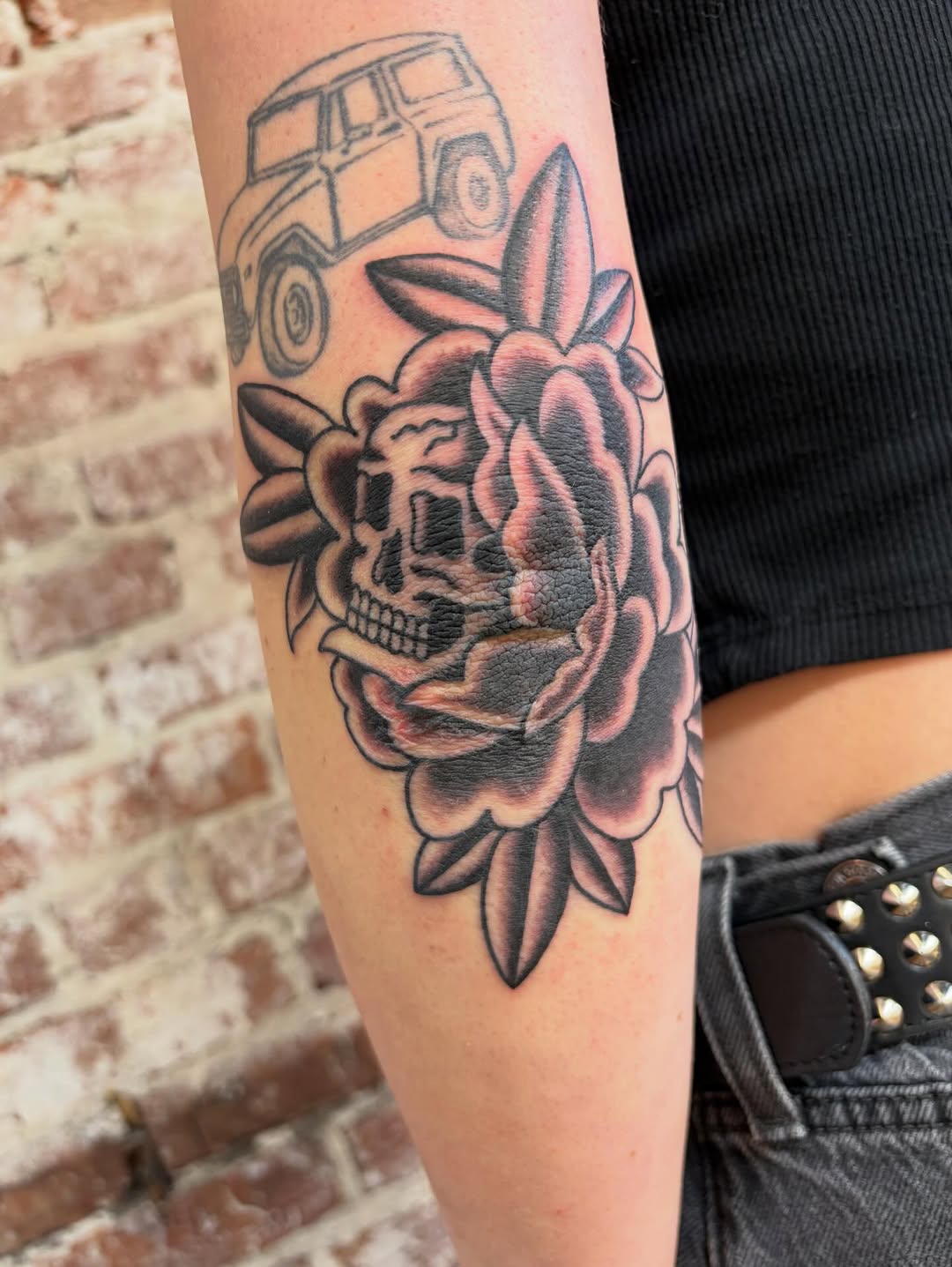 Tattoo by @tats.cali — american_traditional, black_and_grey