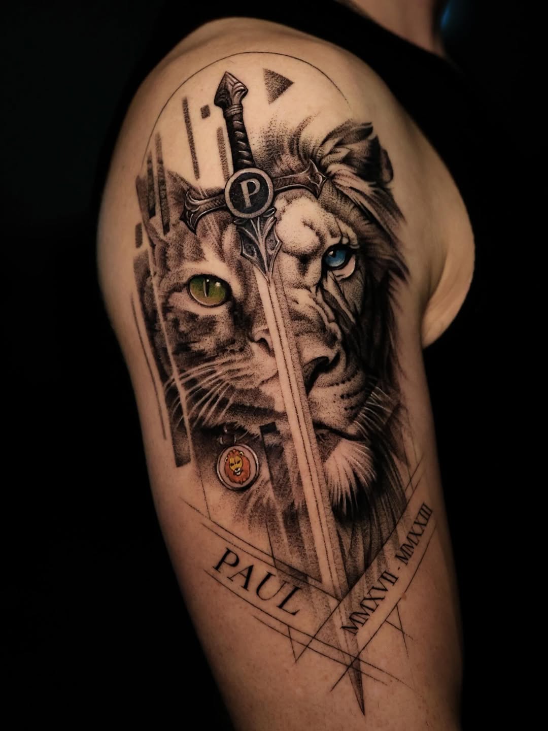 Tattoo by @nikitka.heretic — realism, black_and_grey