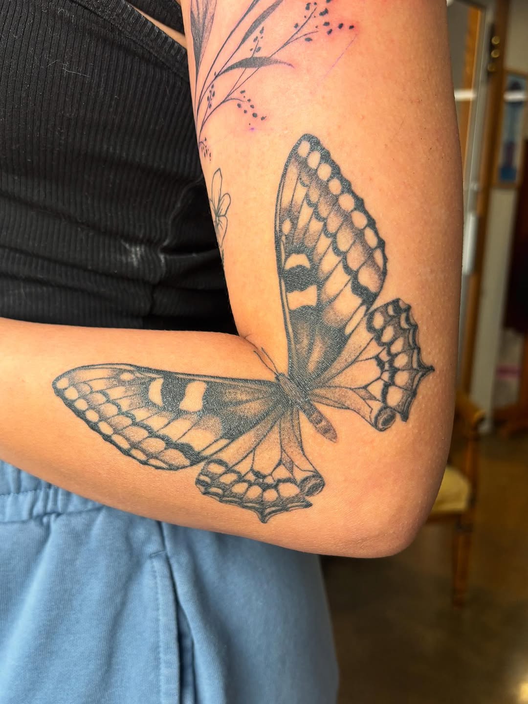Tattoo by @kathleentattoos — realism, black_and_grey
