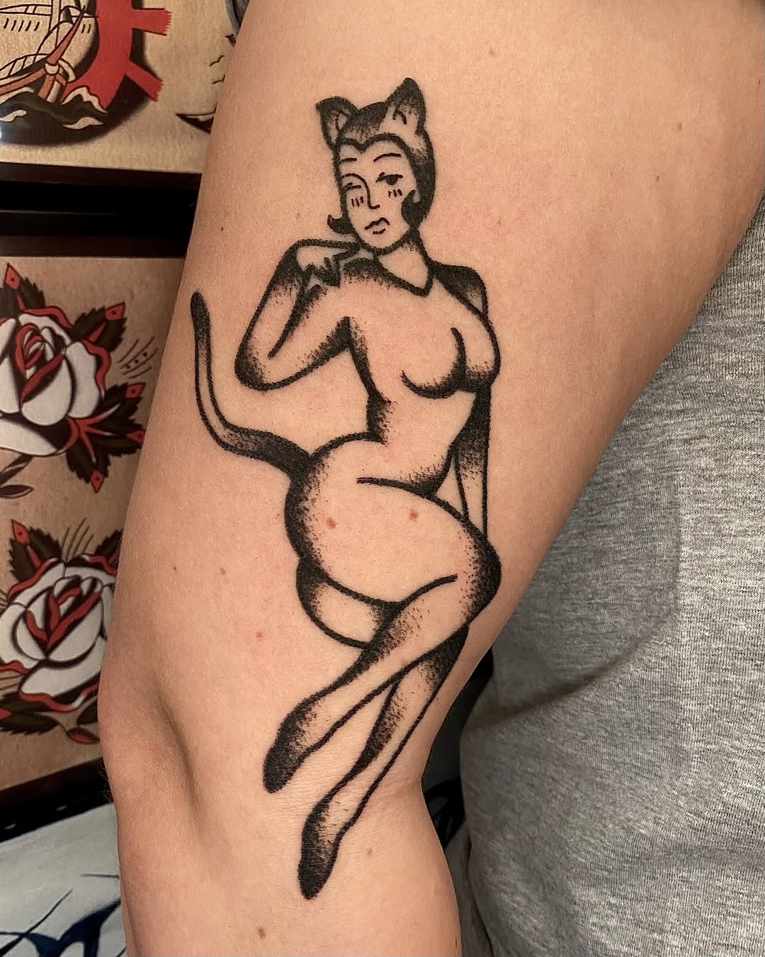 Tattoo by @cluelesstattoos — american_traditional, illustrative