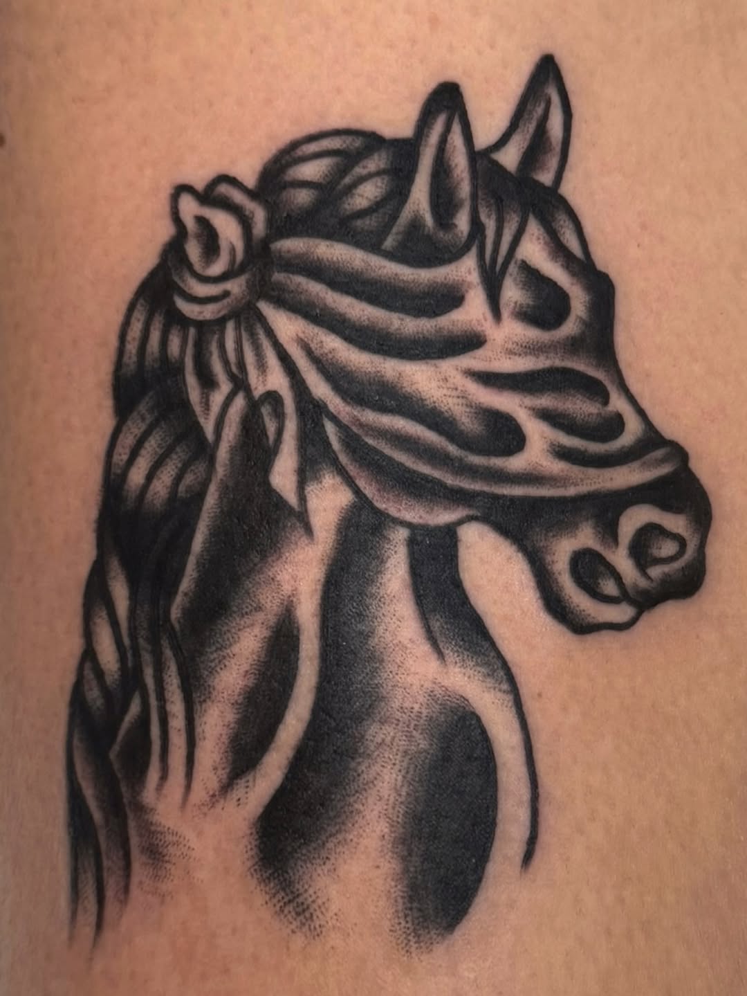 Tattoo by @sensitive.jess — black_and_grey, dotwork