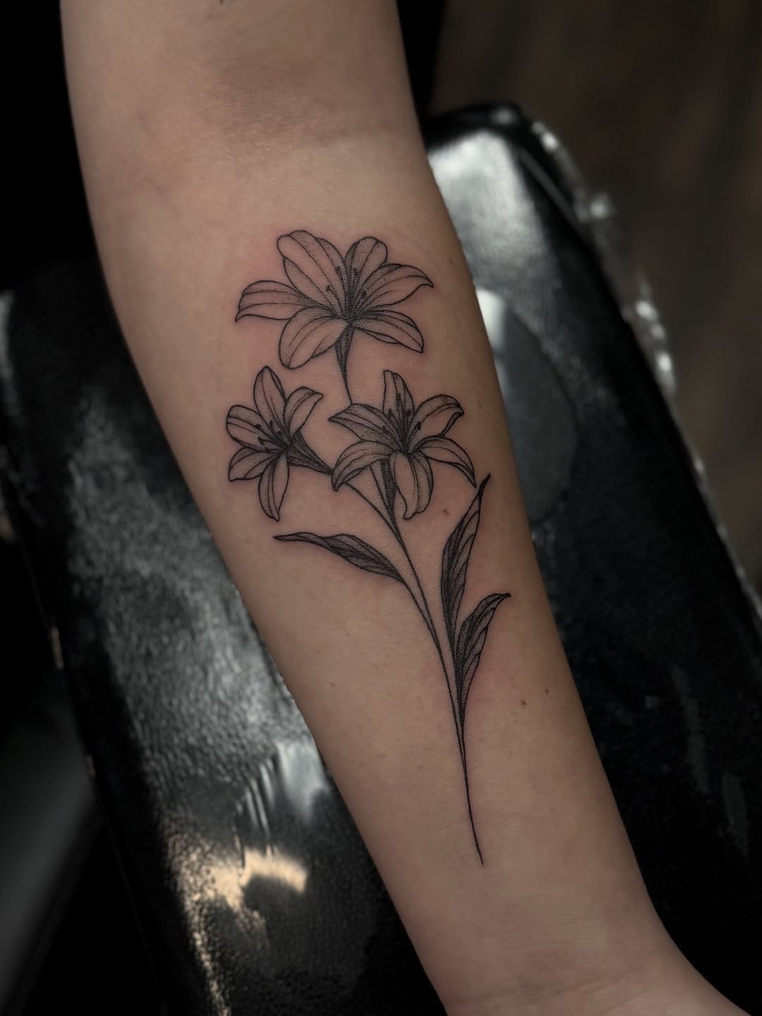 Tattoo by @porcelain_tats — fine_line, black_and_grey