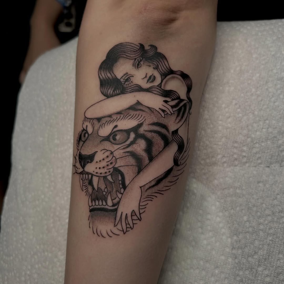 Tattoo by @darbytattoos — american_traditional, illustrative