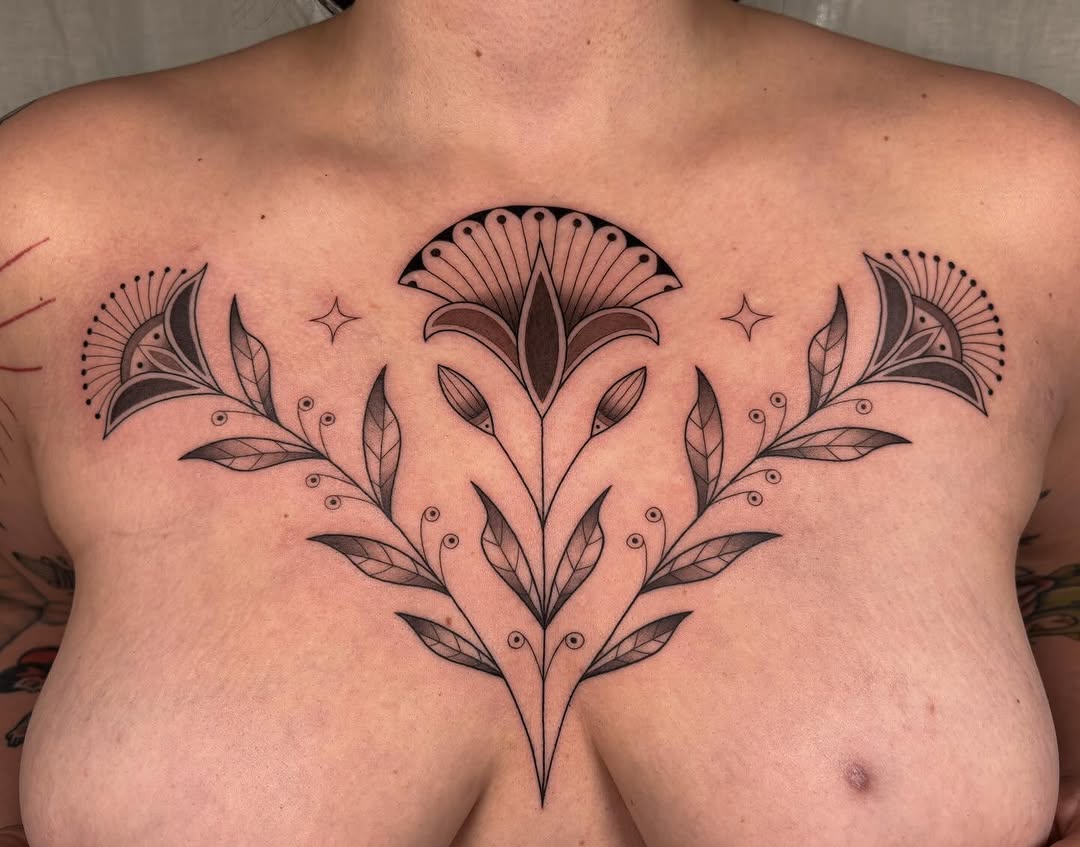 Tattoo by @annasagetattoos — dotwork