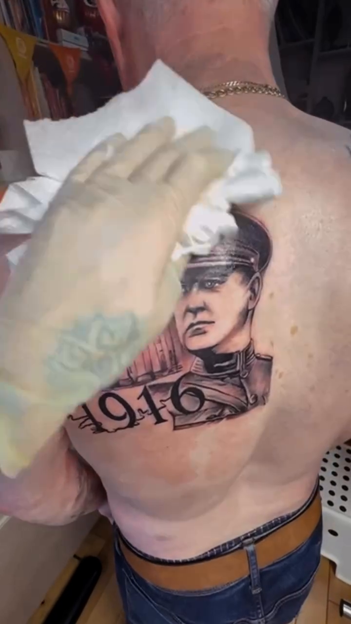 Tattoo by @tattookaren — black_and_grey, illustrative