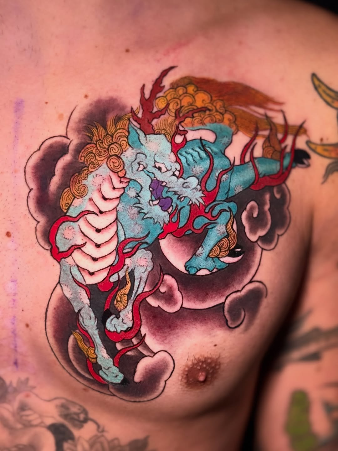 Tattoo by @dustyrose.tattoo — japanese_irezumi