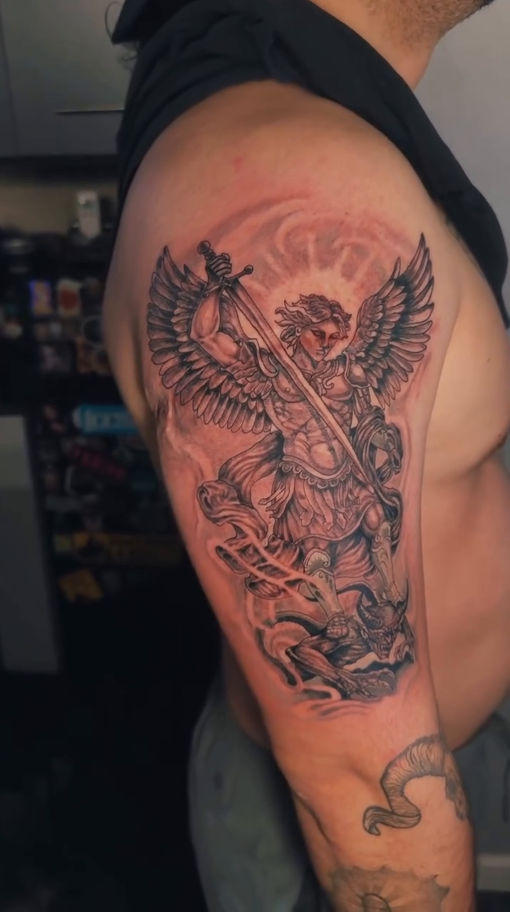 Tattoo by @elpinchechaikotl — dark_realism, black_and_grey