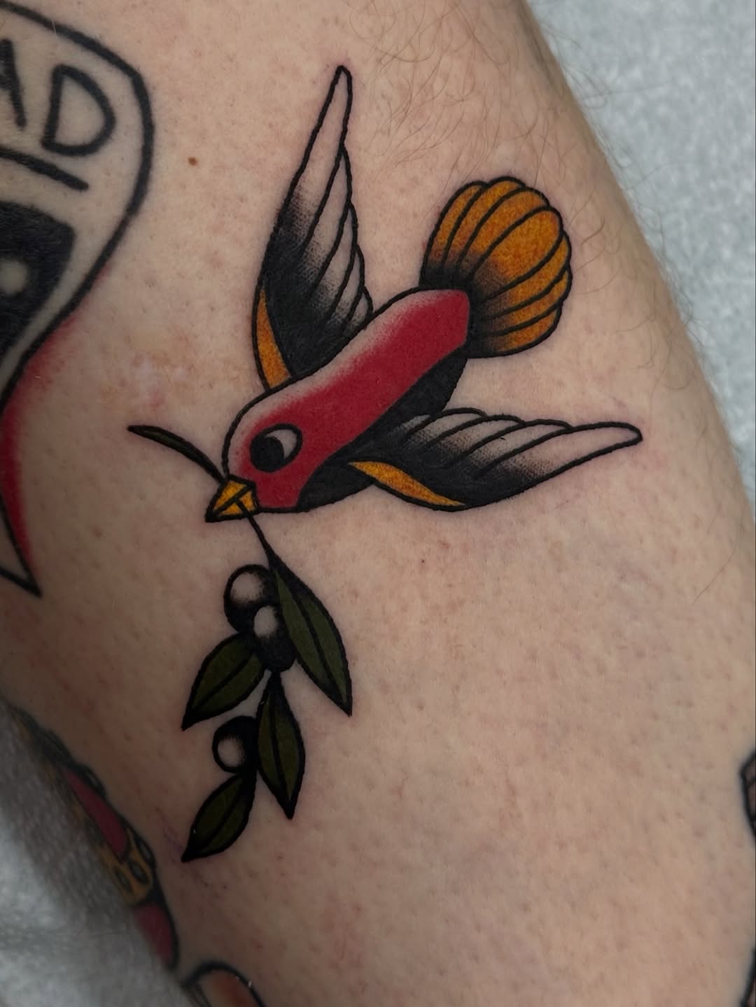Tattoo by @eggtattooer — american_traditional, illustrative