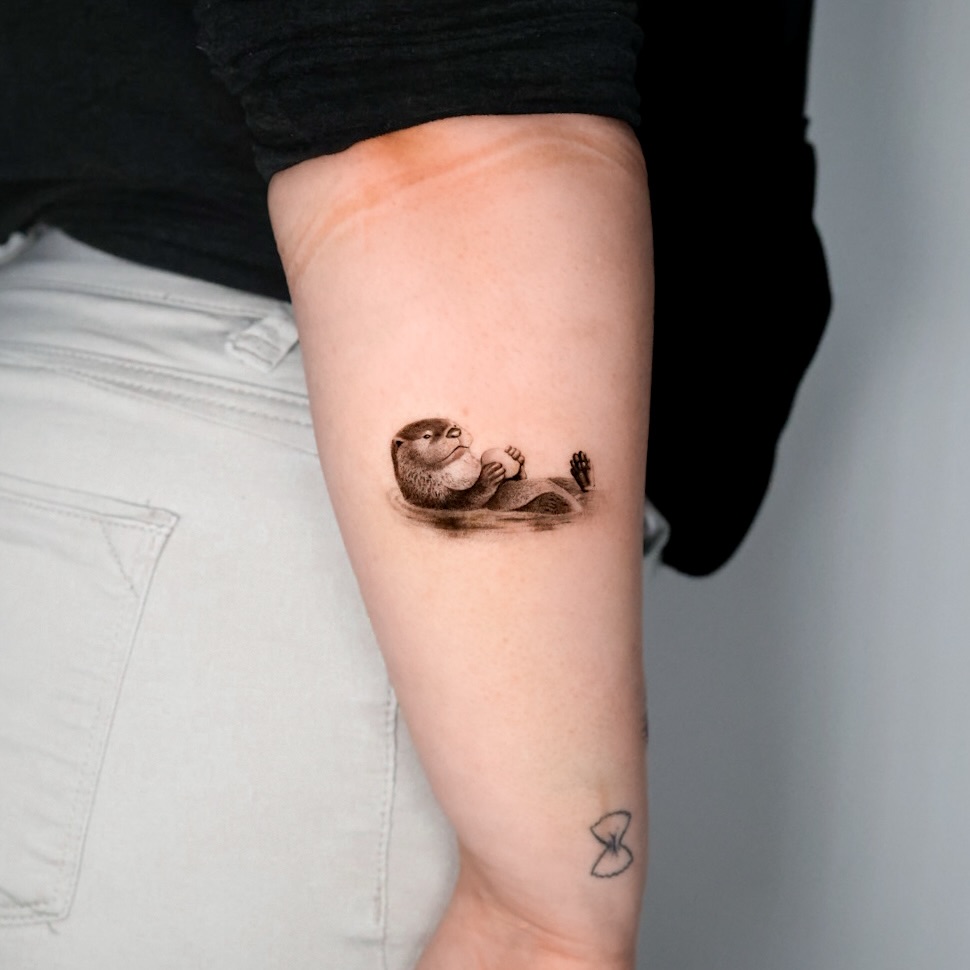 Tattoo by @cornu.tattoos β realism, black_and_grey