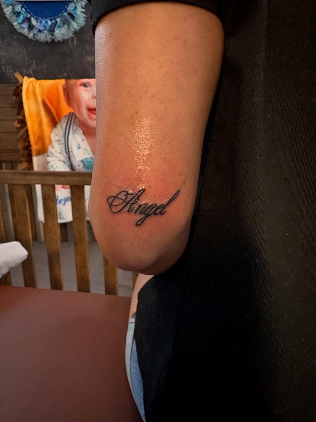 Tattoo by @riya.tatts.lv — lettering_script, fine_line