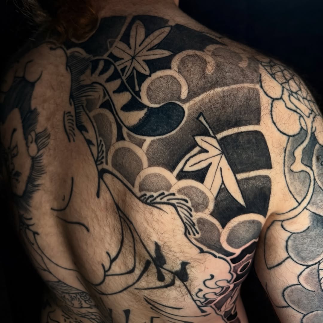 Tattoo by @rui_tattoos β japanese_irezumi, black_and_grey