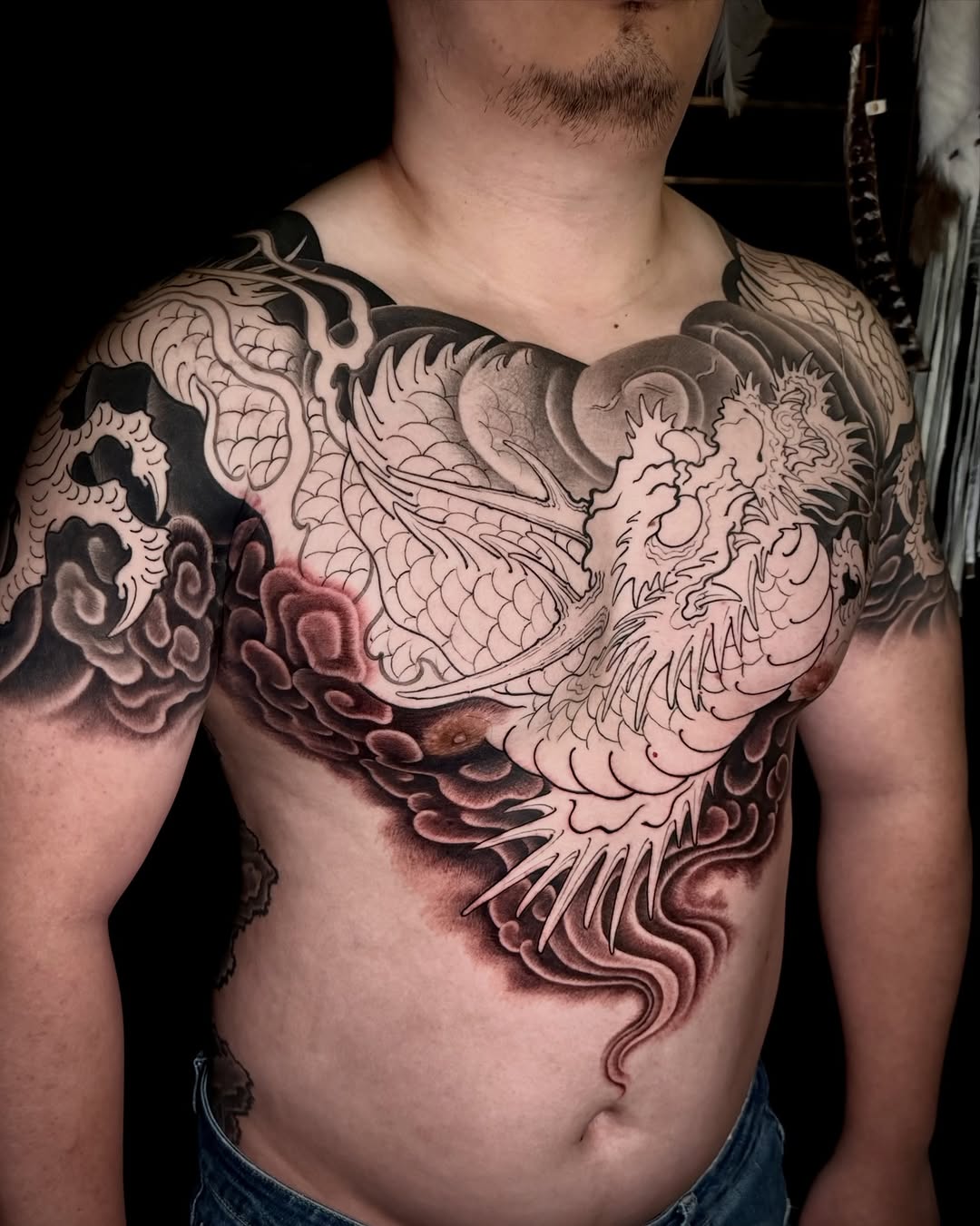 Tattoo by @scienz_9 — japanese_irezumi, black_and_grey