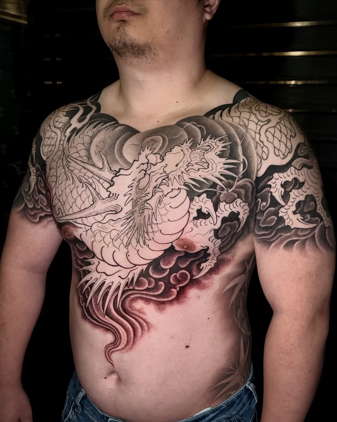 Tattoo by @scienz_9 — japanese_irezumi, black_and_grey
