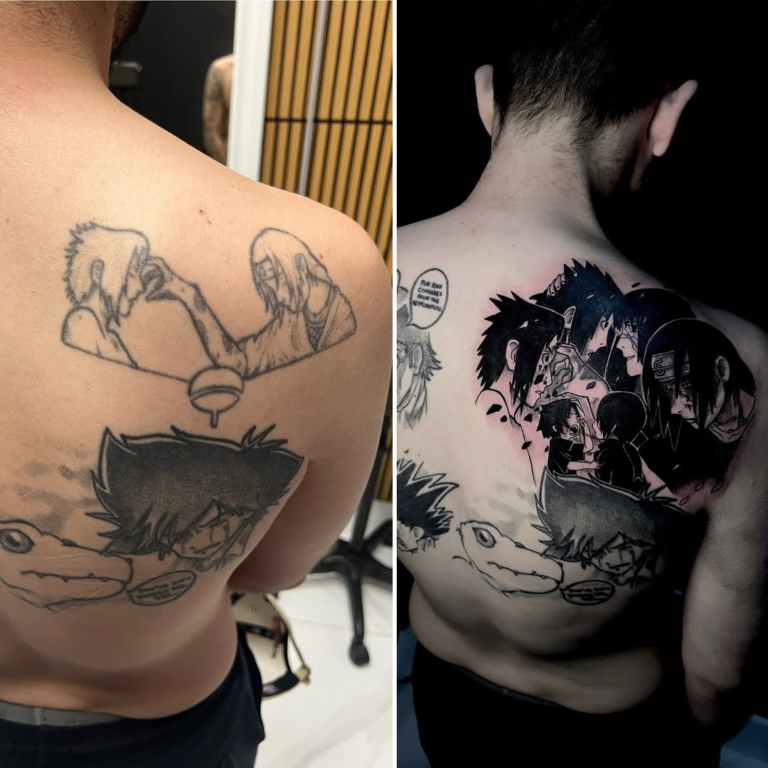 Tattoo by @churrotattoos โ blackwork