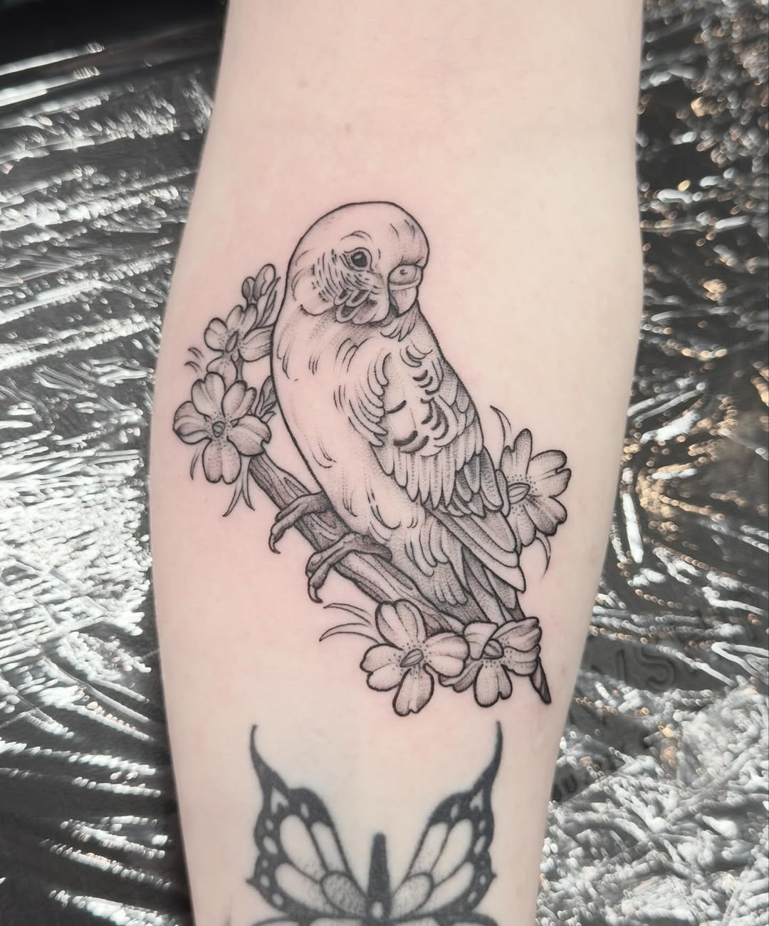 Tattoo by @kmarsdentattoos — black_and_grey, illustrative