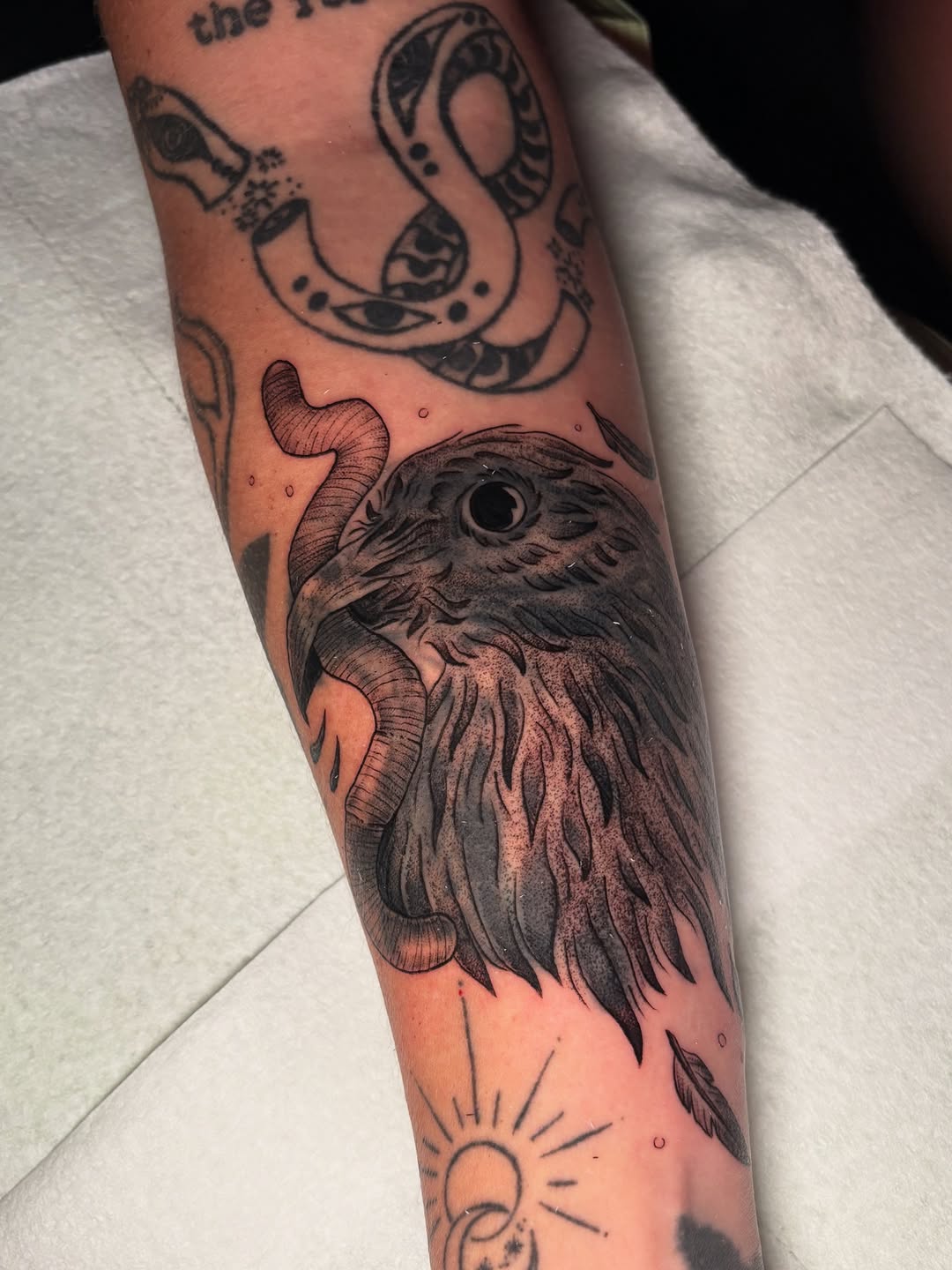 Tattoo by @witching.hourrr โ realism, black_and_grey