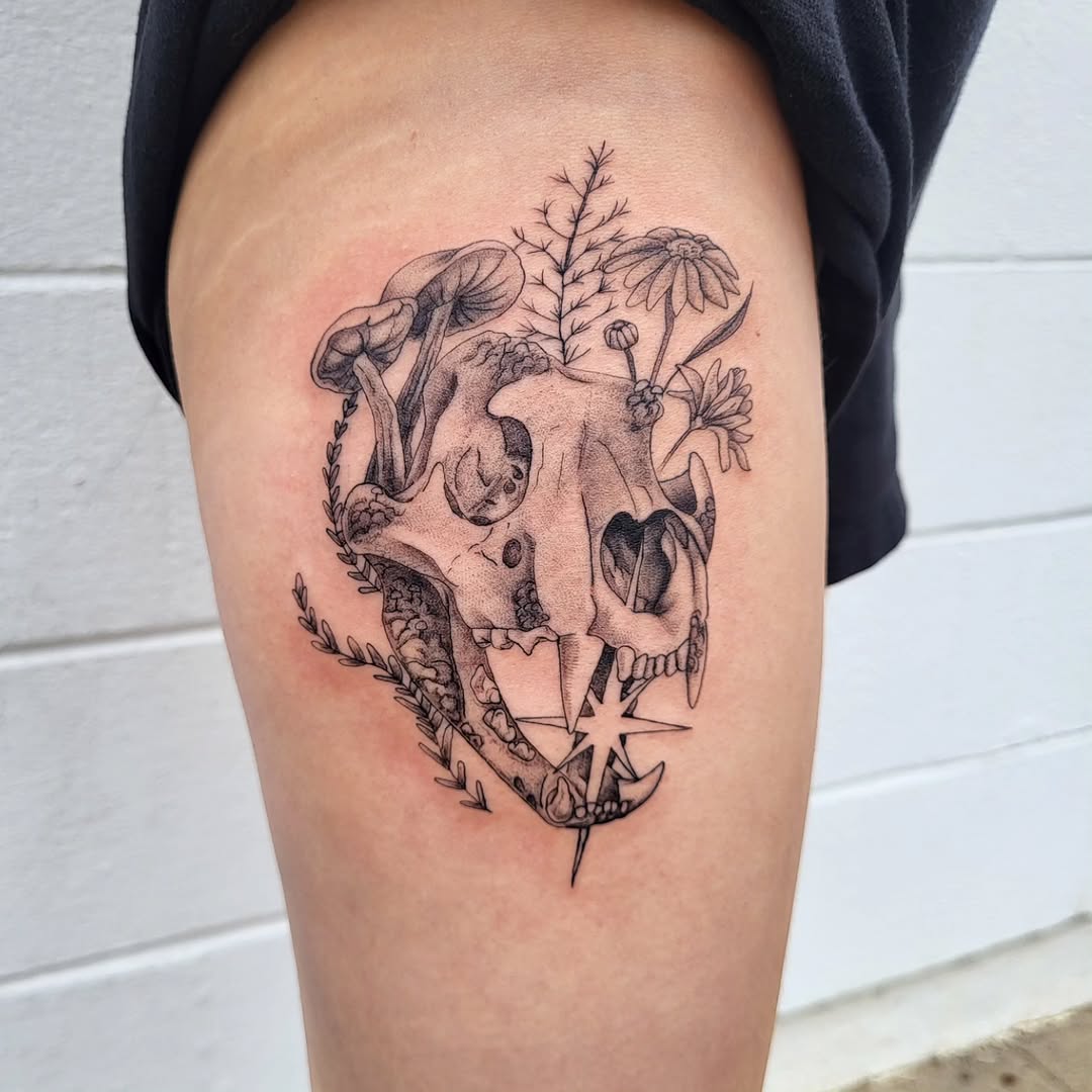 Tattoo by @jennas_inks — black_and_grey