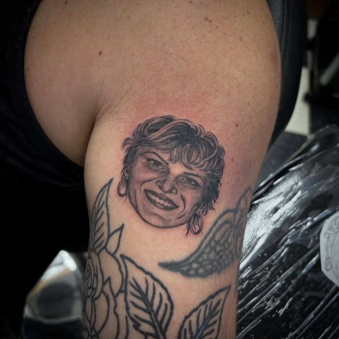 Tattoo by @jodeetattoos — realism, black_and_grey