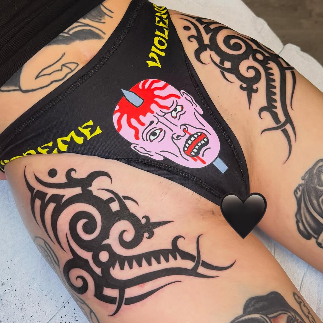 Tattoo by @emilymiljatattoos — tribal, illustrative