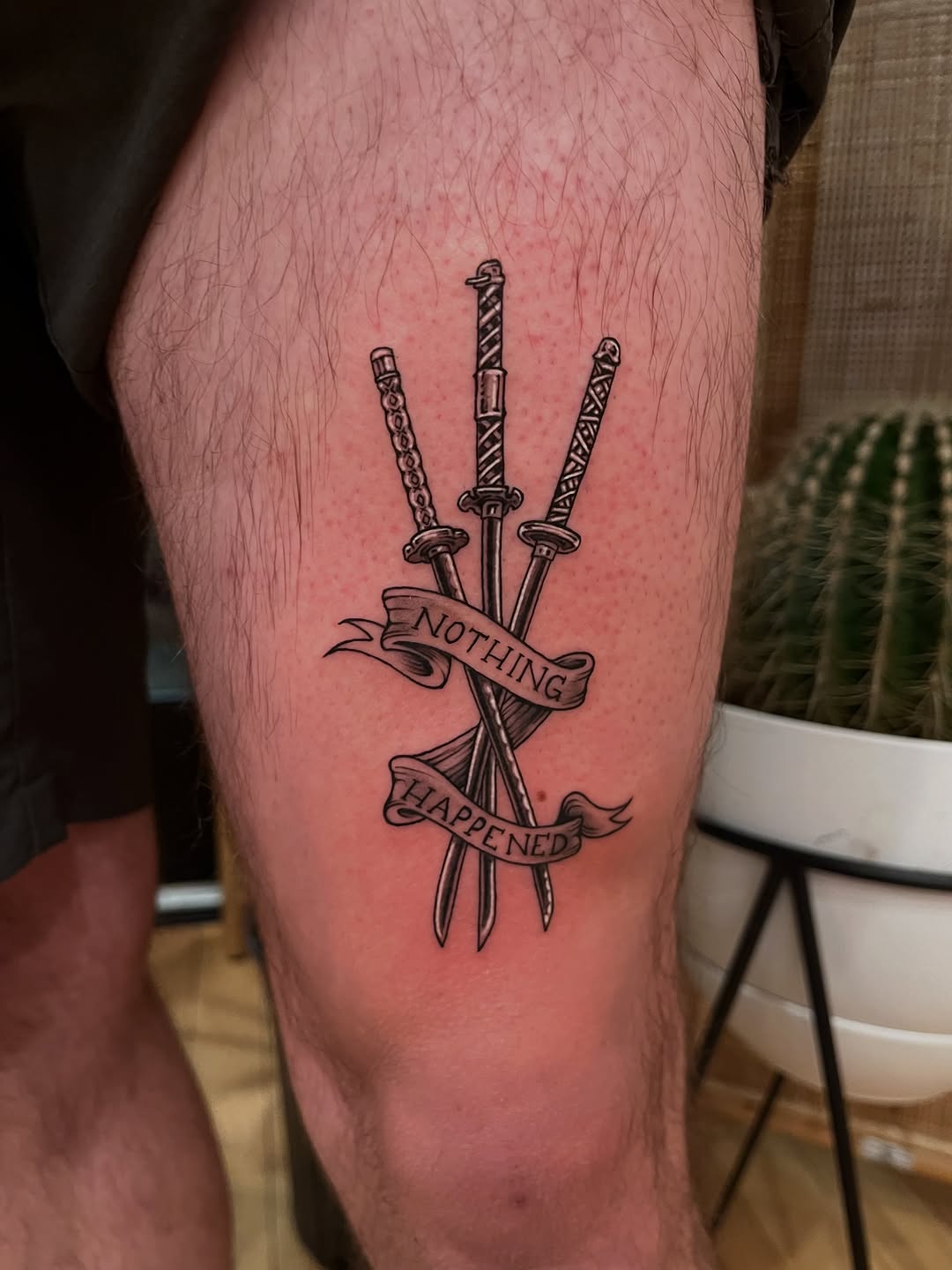 Tattoo by @long.ung — illustrative, lettering_script