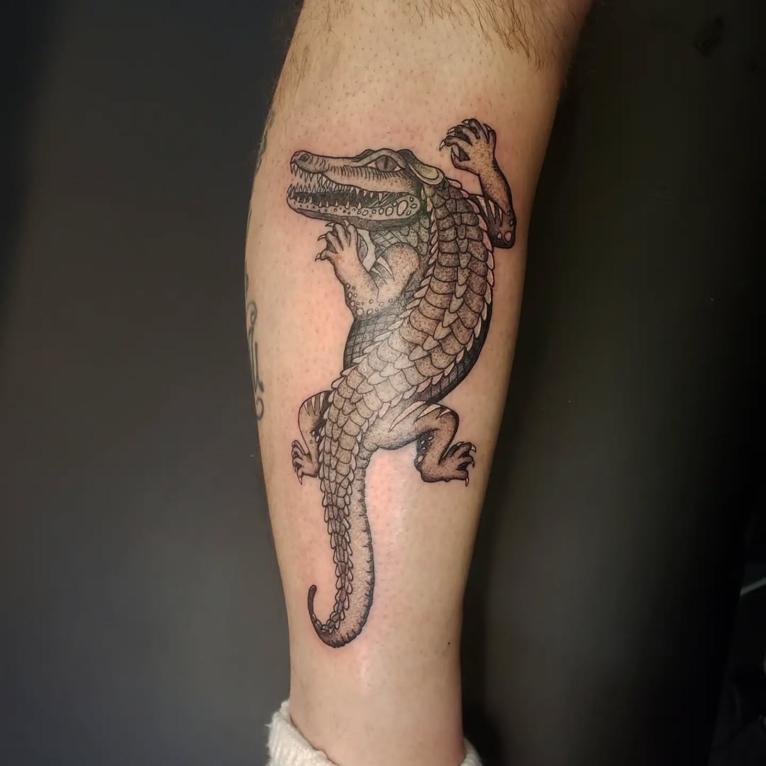 Tattoo by @chainveil.tattoo — illustrative, black_and_grey