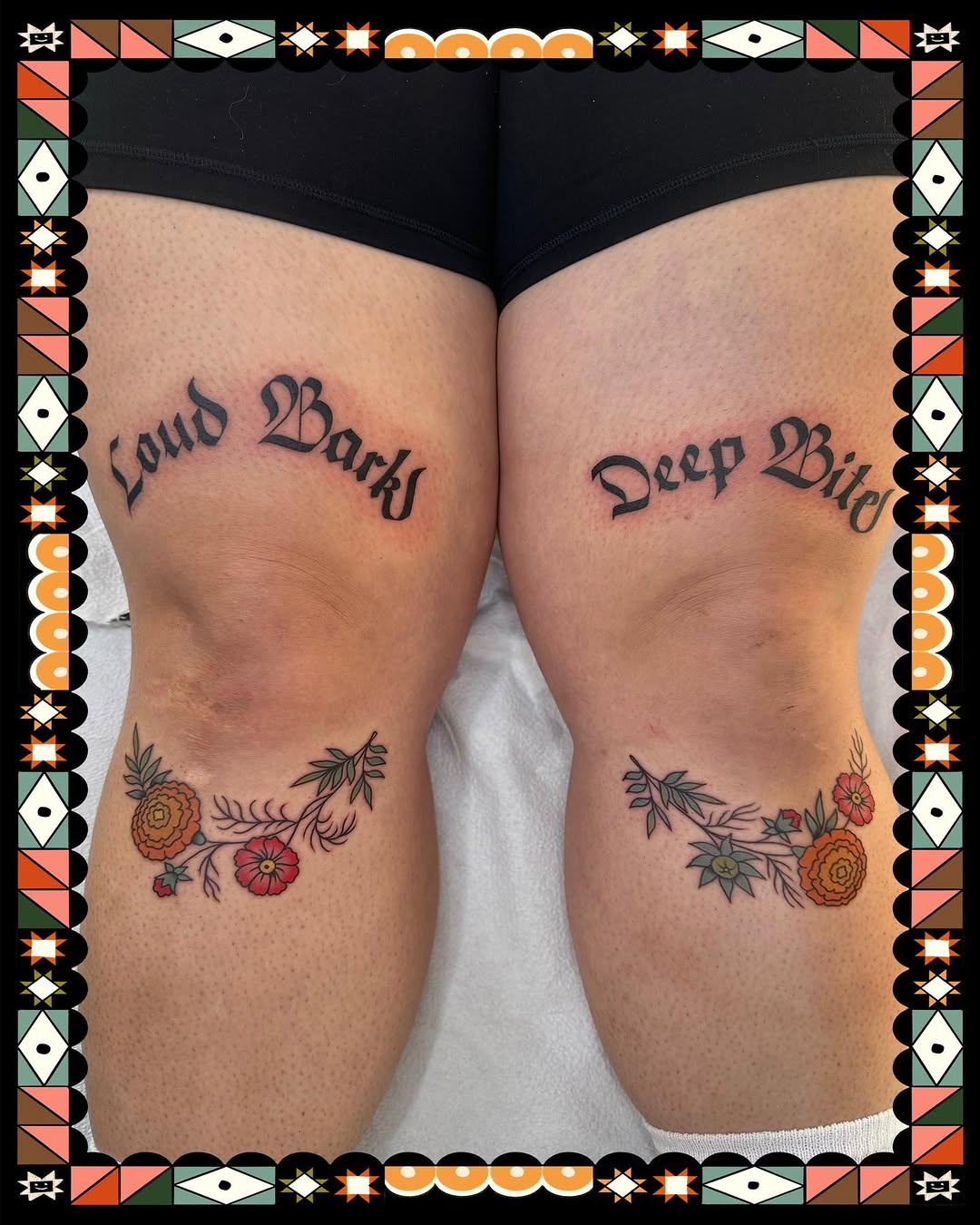 Tattoo by @tina_b_draws — lettering_script, illustrative