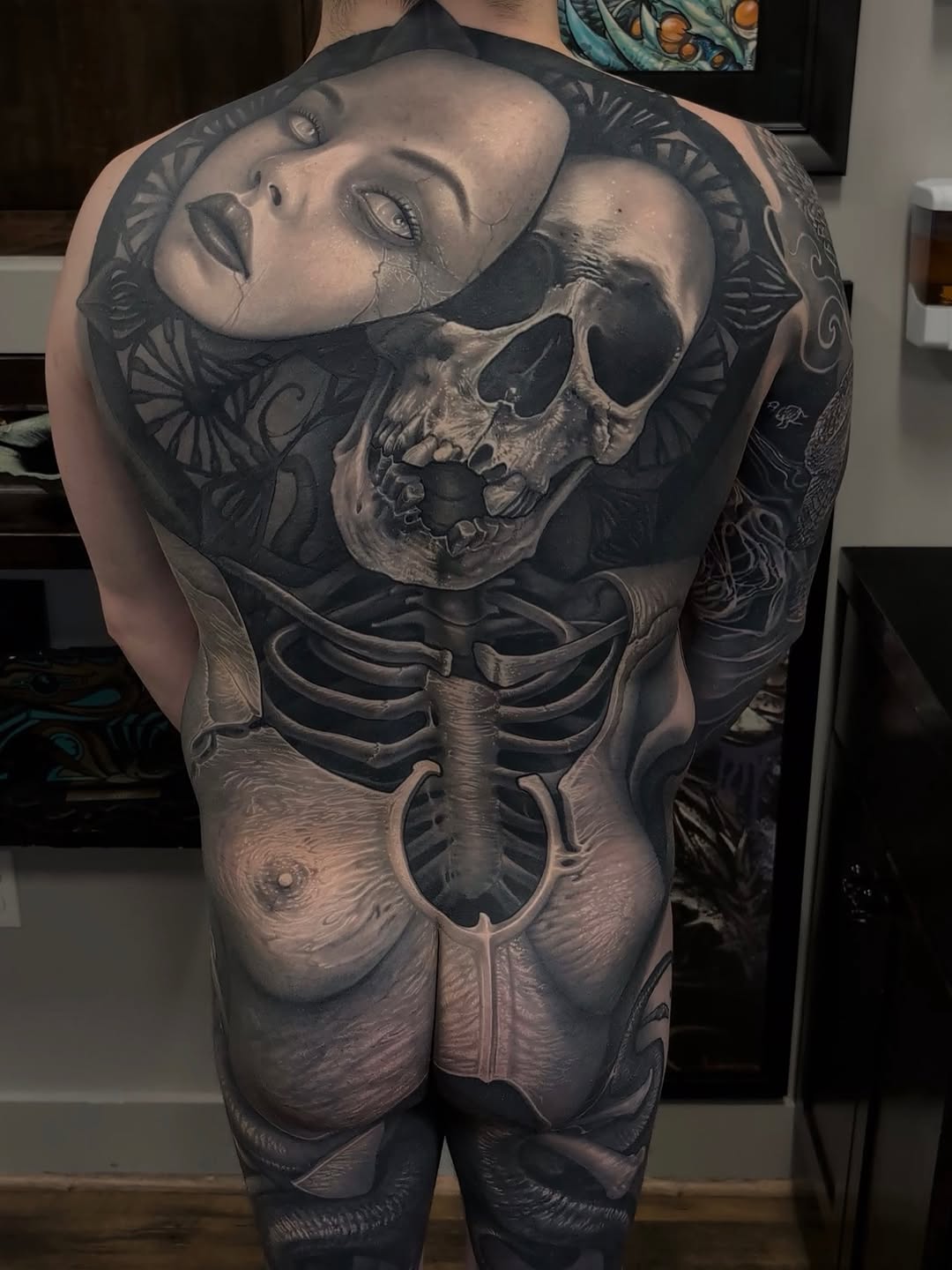 Tattoo by @drawingdeadart โ dark_realism, black_and_grey